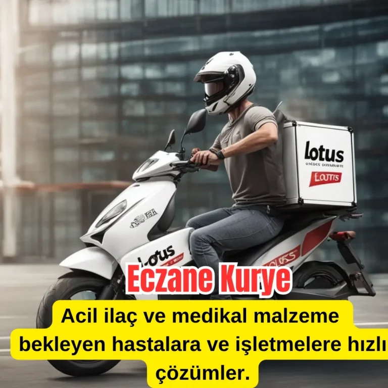 Eczane kurye hizmeti ile ilaç ve eczane gönderilerinin hızlı teslimatı
